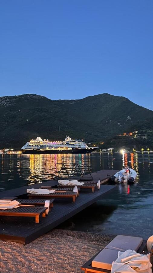 Bay of Kotor — waterfront at dusk