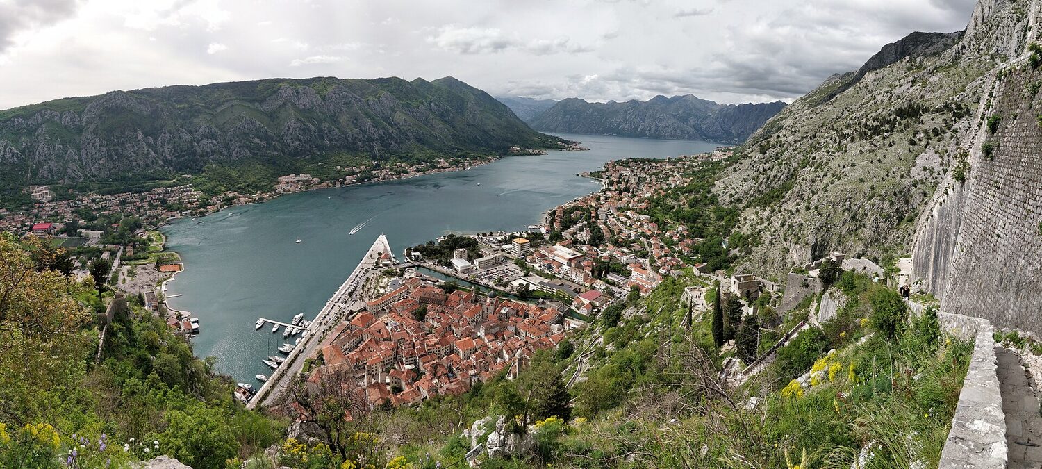 Kotor old town and the bay